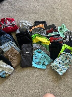 Mixed Kids Clothes 4t Lot - Bright Multi Color Shorts & Pants & Shirts